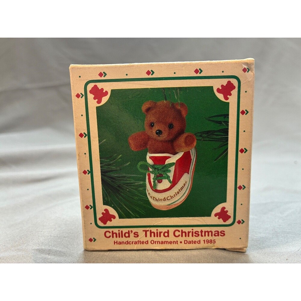 1985 Hallmark Keepsake Ornament Child's Third Christmas Child's Age Collection